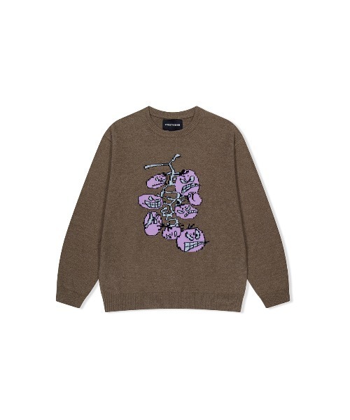 Cherry Tomatoes Graphic Knit Pullover — свитер с принтом черри томатс
