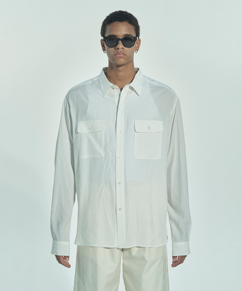 VICTIM — шелковая рубашка‑рейон / RAYON SILK SHIRT (VTM‑26‑S‑002)