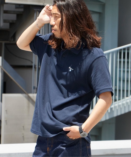 Barbour Original Sports Polo Shirt AF — мужское поло с дизайном «оленёнок», цвет Brandlog, летняя коллекция 2026