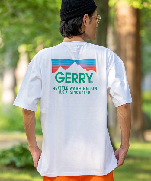 GERRY — футболка‑топ с принтом/вышивкой «Back Print/One Point» (короткий рукав)