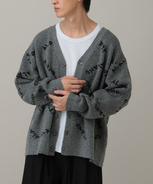 [UNISEX] ALAND логотип джагард кардиган