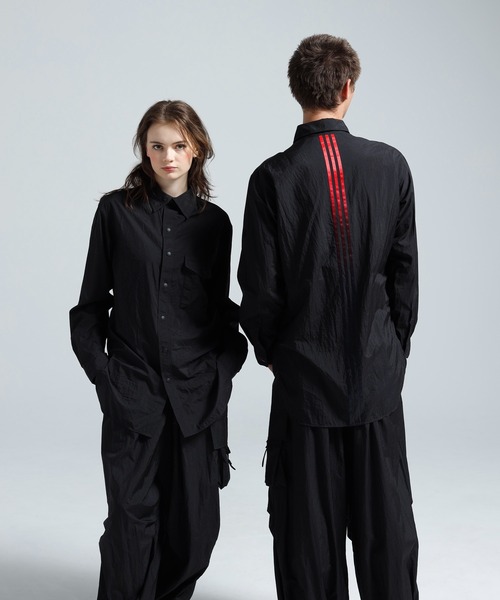 Y-3 GRADIENT 3 STRIPES нейлоновая оверсорка (overshirt)