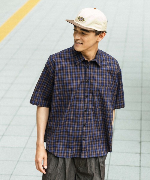 Dark Madras Check Shirt — рубашка в темную мадрасскую клетку
