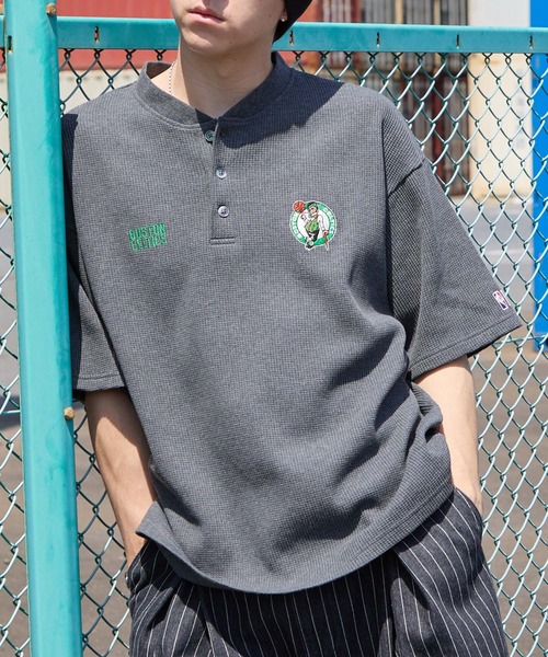 NBA/Envy Logo刺繍 — футболка с логотипом и вышивкой, полук и короткий рукав T-shirt