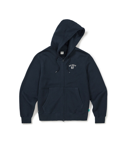 Mmlg WE HOOD ZIPUP (Authentic Navy) — худи на молнии, темно-синее