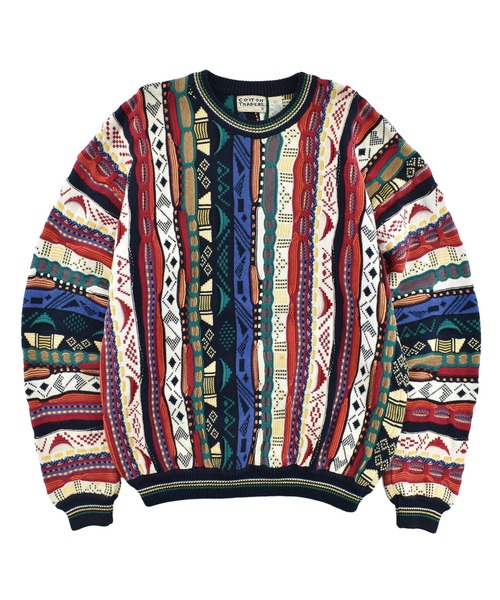 [USED] 90’s COTTON TRADERS хлопковый свитер с 3D‑стёганием