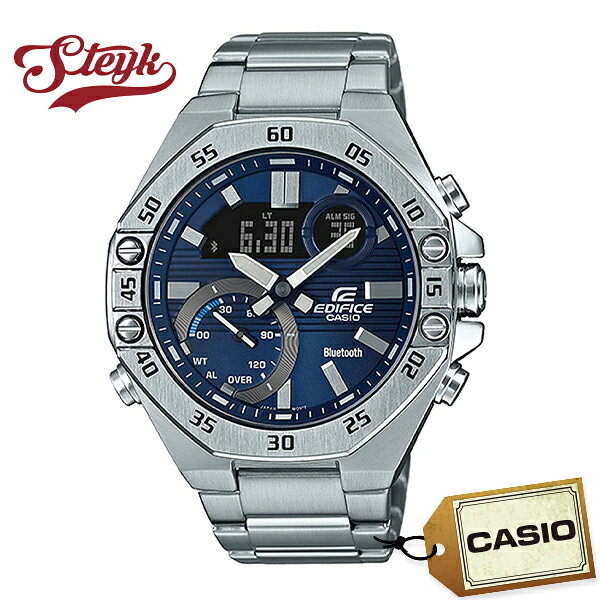 CASIO ECB-10D-2A наручные часы EDIFICE, андередж, мобильный линк, синий, кежуал